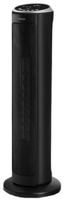 Sencor - Ventilátor s keramickým vykurovacím telesom 1300/2200W/230V čierny + diaľkové ovládanie