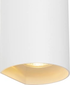 Inteligentná nástenná lampa biela okrúhla vrátane 2 WiFi GU10 - Sabbir