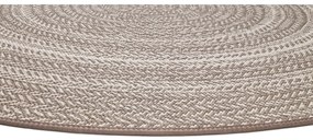 Béžový vonkajší koberec Universal Silvana Rutto, ⌀ 120 cm
