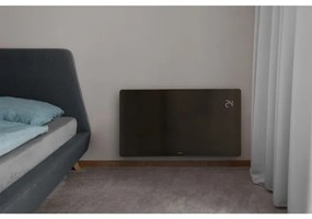 Sencor - Inteligentný elektrický priamotop/konvektor 1200/2400W/230V IP24 Wi-Fi čierny