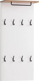 XXXLutz VEŠIAKOVÝ PANEL, biela, farba duba, 50/110,6/19,9 cm MID.YOU - Vešiakové steny - 000895008401
