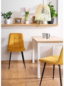 Jídelní stůl Adam 120 cm dub lancelot/bílý