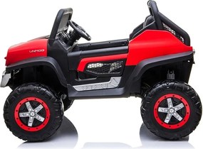 LEAN CARS Mercedes Unimog Červený automobil na batérie