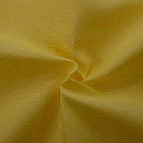 Napínacie prestieradlo bavlnené  sýto žlté 90x200 cm
