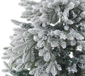 Zasnežený vianočný stromček 120 cm biely FORAKER Beliani