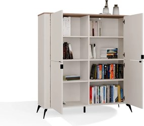 Komoda CORDOBA 4D kašmír/dub Castello