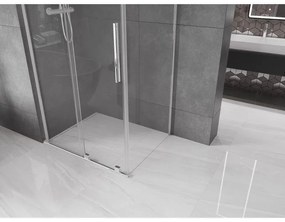 Mexen Velar L, sprchový kút s posuvnými dverami 110 x 70 cm, 8mm číre sklo, chrómová, 871-110-070-03-01