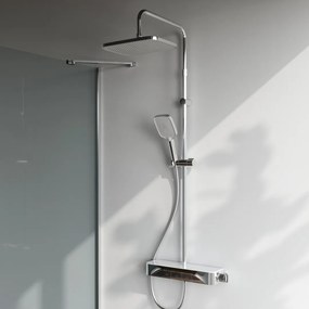 Sprchový systém AM.PM Func F07FA200 s termostatickou poličkovou batériou, chróm