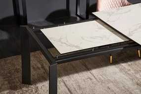 Rozťahovací jedálenský stôl X7 180-240cm biely mramor