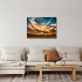 Sklenený obraz mračien (70x50 cm)