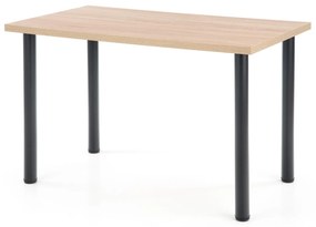 Jedálenský stôl Maxom (dub sonoma + čierna) (pre 4 osoby). Vlastná spoľahlivá doprava až k Vám domov. 1028083