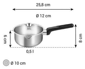 Antikoro rajnica na indukciu 500 ml Brava – Tescoma