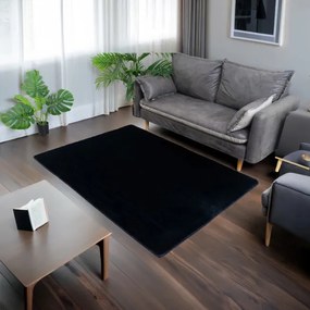 Koberec RABBIT 3D čierny