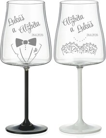 Svadobné poháre na víno Wedding 2 ks