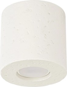 Stropné svietidlo Orbis, 1x béžové betónové tienidlo