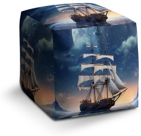 Sablio Taburet Cube Plachetnica medzi horami: 40x40x40 cm