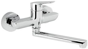Drezová - umývadlová batéria Novaservis Metalia 54 s otočným ramienkom 150 mm chróm 54076,0E