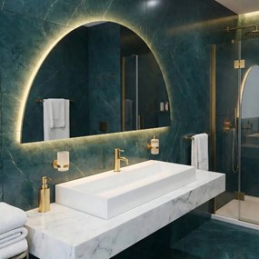 Rea Goya, umývadlo na dosku 100x46x14 cm, konglomerát, biela lesklá, REA-U8903