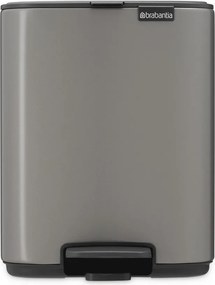 Sivý pedálový oceľový odpadkový kôš 7 l Bo – Brabantia