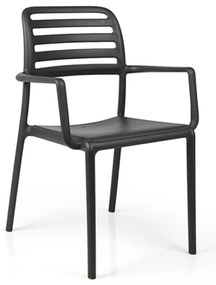Stima Designové plastové kreslo COSTA Vyberte odtieň ->: Antracite - Čierná