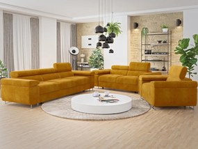 Sedacia súprava Torezio 3+2+1, Dostupné poťahy: ekokoža Soft 11 (čierna) + Lux 06