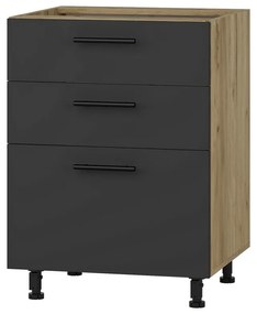 Dolná skrinka Vento D3S-60/82, dub kraft / antracit