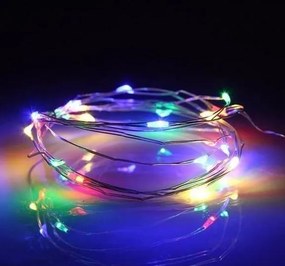 Vianočné LED svetielka 20l drôtik kvapky na batérie 4/19/nik/m