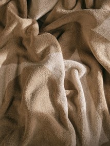 Ferm Living Bavlnená osuška Ebb Sand 140 x 70 cm