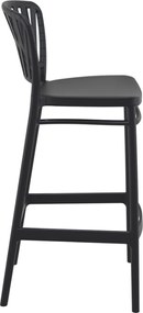PORTOFINO BAR 75 záhradná barová stolička black