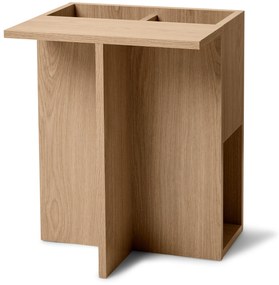 Odkladací stolík s dreveným vzhľadom