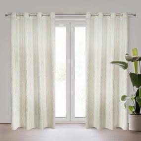 ZATEMŇOVACÍ ZÁVES NA KRÚŽKOCH DARA 140X250 CM VZOROVANÁ