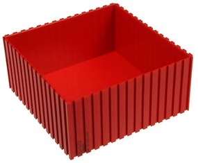 Plastová krabička na náradie 70-150x150 mm, červená
