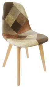 Kondela Jedálenská stolička, patchwork/buk, SALEVA