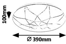 Rabalux 5540-LED Stmievateľné stropné svietidlo DAMIEN LED/24W/230V Wi-Fi + diaľkový ovládač
