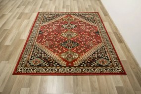 Koberec Afgan E788A červený / čierny