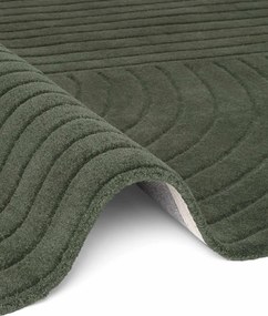Vikosa, Kusový koberec Vikosa Arcura 106271 Dark Green kruh, 150x150 (priemer) kruh, zelená, obývacia izba