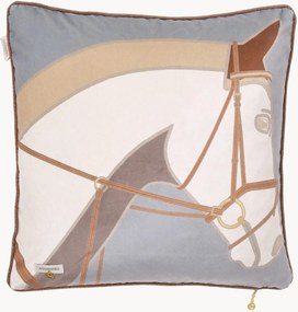 Zamatový vankúš Cheval