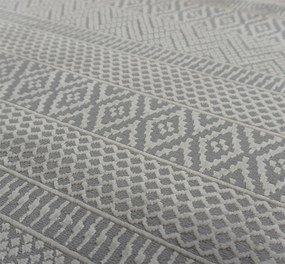 Koberec Zurich 1901 GREY – sivý obdĺžnikový koberec so vzorom Rozmer: 60x100 cm