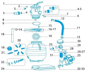 Marimex | Hlava 6-cestná k filtrácii ProStar Profi 4, 6 a 8 | 10604243