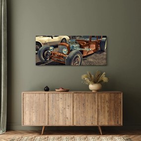 Obraz hnedého auta (120x50 cm)