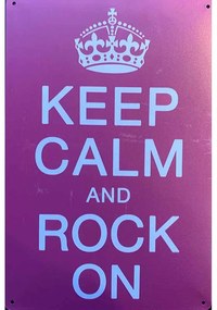 Ceduľa Keep Calm And Rock On