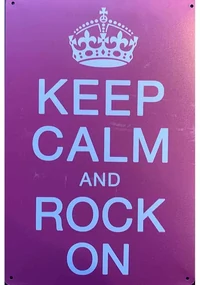 Ceduľa Keep Calm And Rock On