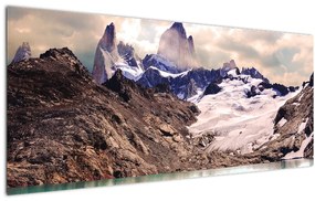 Obraz horského jazera (120x50 cm)