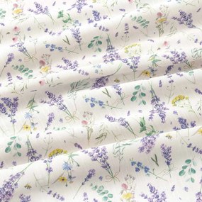 Goldea okrúhly obrus valencia - levanduľová záhrada Ø 140 cm