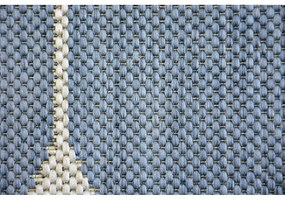 Kusový koberec Kocky 3D modrý 160x230cm