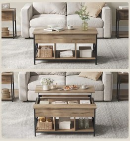 Konferenčný stolík TAYLOR SONOMA s výsuvnou doskou 100x60 cm