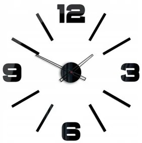 Sammer Nalepovacie nástenné hodiny v čiernej farbe 75 cm VitoBlack