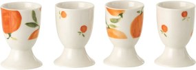 Súprava 4 keramických kalíškov na vajíčka Casa Naranja - Ø 5*7 cm