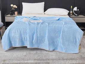 Chladiaca letná prikrývka CELIA, modrá Rozmer: 140 x 200 cm