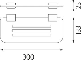 Nimco Polica, 30 cm IXI - Ki-X330-90